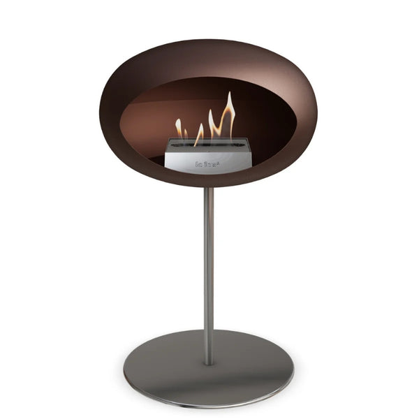Le Feu Steel Low Fireplace - Mocca
