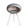 Le Feu Ground Low Fireplace - Nickel