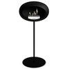 Le Feu Steel High Fireplace - Black
