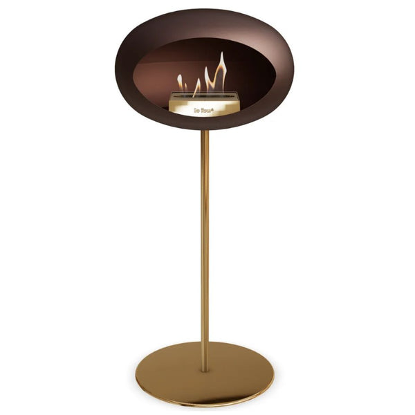 Le Feu Steel High Fireplace - Mocca