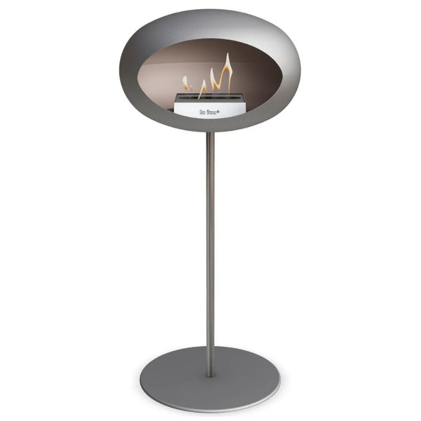 Le Feu Steel High Fireplace - Nickel