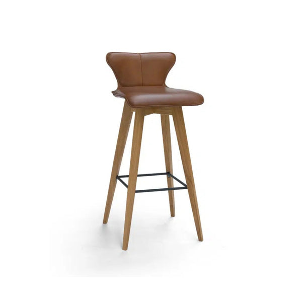 Tulip Wood Barstool High