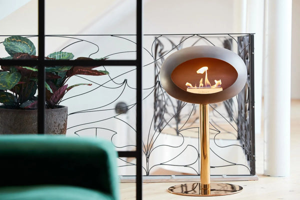 Le Feu Steel Low Fireplace - Mocca