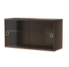 String Cabinet with Sliding Glass Door