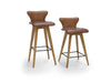 Tulip Wood Barstool Low