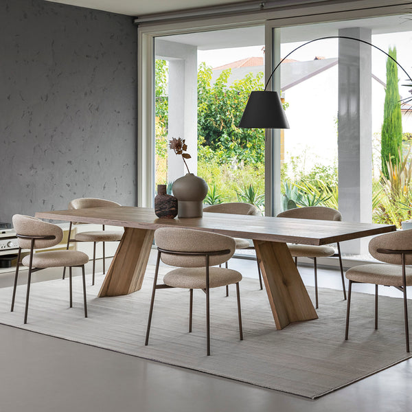 Calligaris Icaro Fixed Wood Dining Table